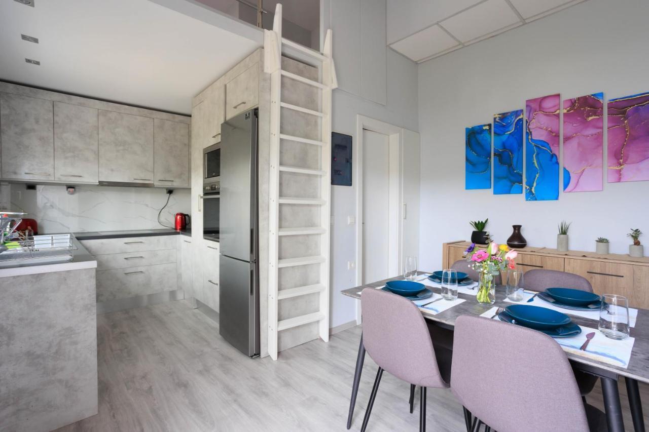 Electra Modern Apartment With Cozy Garden كاندية المظهر الخارجي الصورة