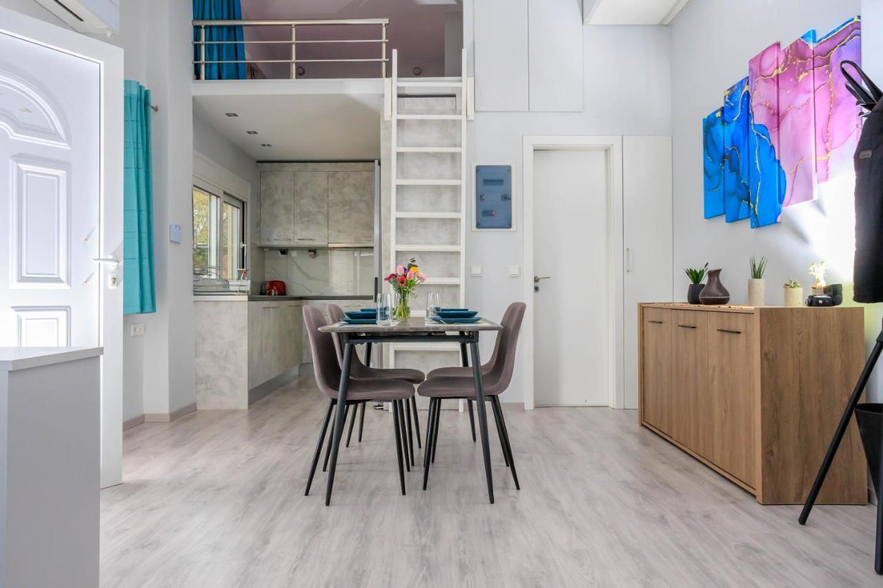 Electra Modern Apartment With Cozy Garden كاندية المظهر الخارجي الصورة